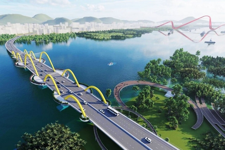 Phối cảnh cầu Tình Yêu Hạ Long