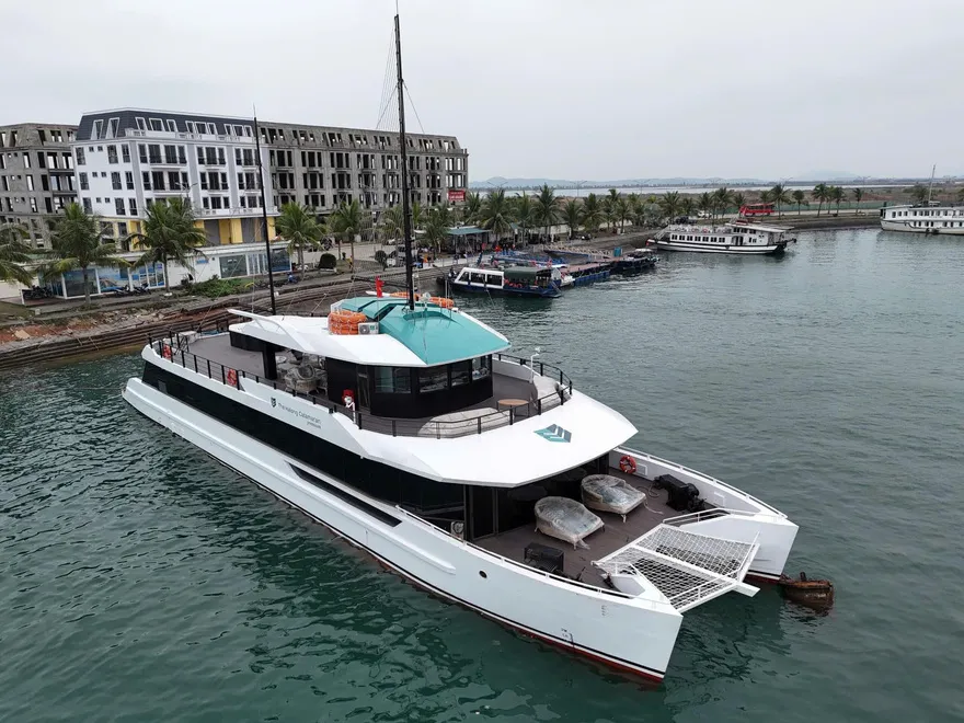 Cấu trúc 2 thân của du thuyền Catamaran