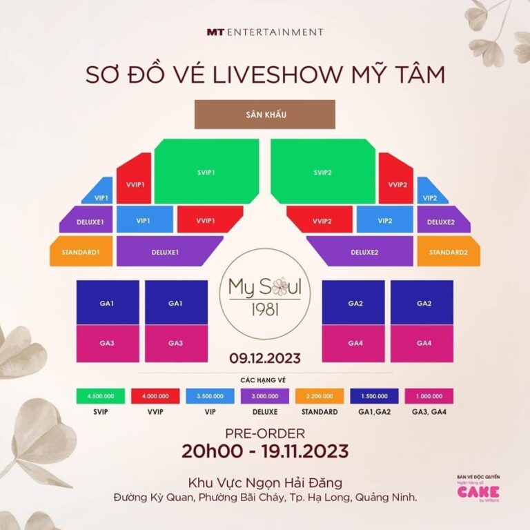 Vé Show Mỹ Tâm tại Hạ Long: Liveshow My Soul 1981 mùa 2