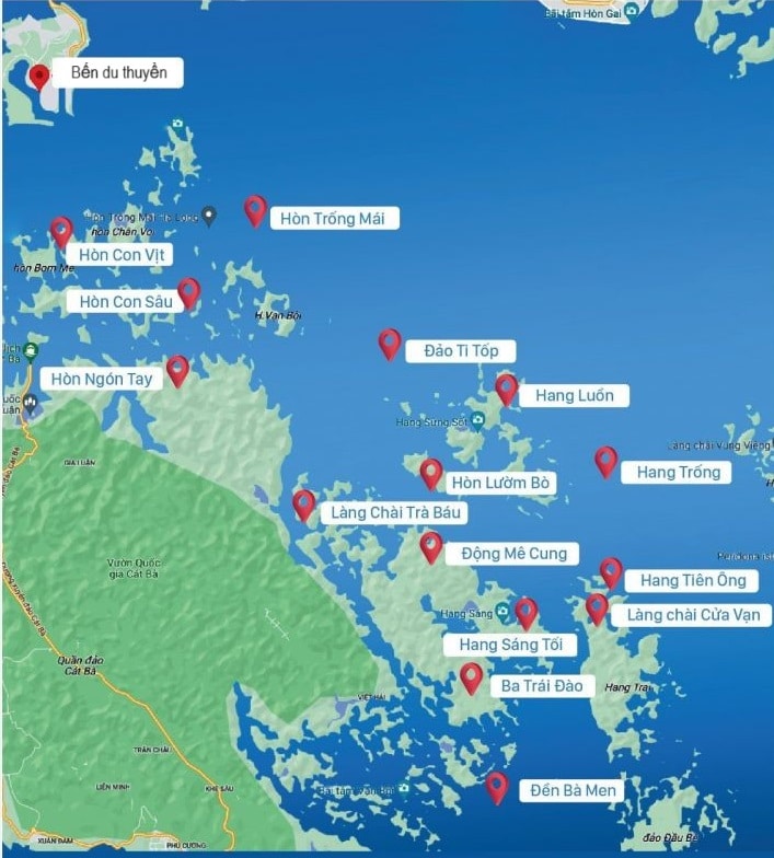 Cập nhật các tuyến tham quan Vịnh Hạ Long 2025