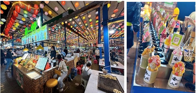 chợ đêm và phố Tử Đào Kiến Thủy