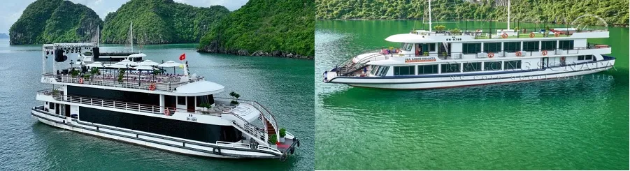 Du thuyền Iris (trái) và Sonata (phải) cho thấy Iris là một du thuyền thế hệ mới