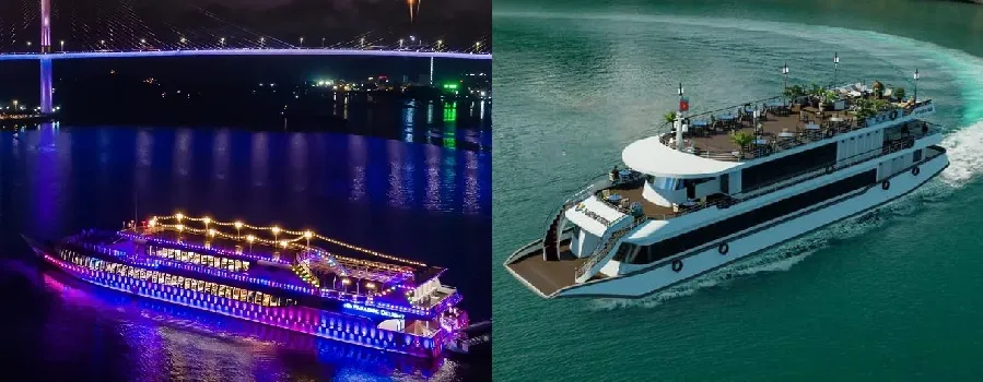 So găng Paradise Delight (trái) với Vdream Cruise (phải)