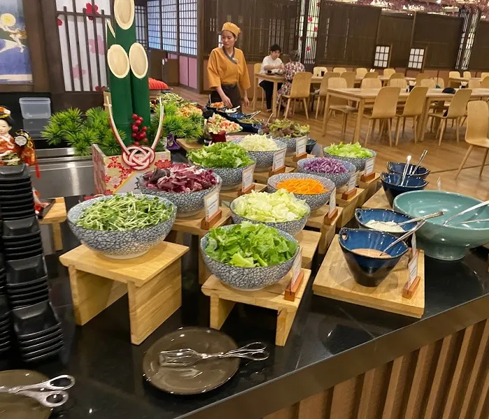 Buffet Nhat ban tai Yoko Onsen Quang Hanh