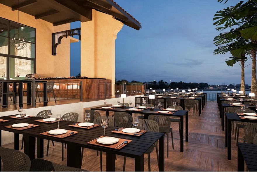 Khu vực nhà hàng tại Ga Hải Sản