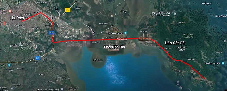 Cách di chuyển từ thành phố Hải Phòng tới Bến Bèo