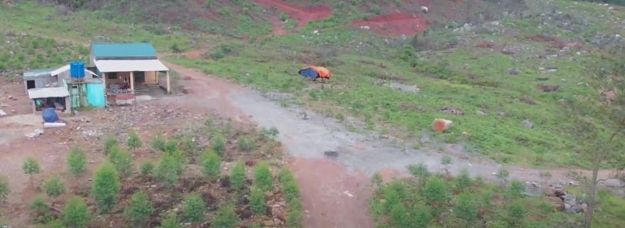 Đường vào Thác Bồ Đái