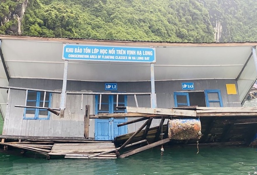 Khu bảo tồn lớp học nổi Vung Viêng bị xuống cấp