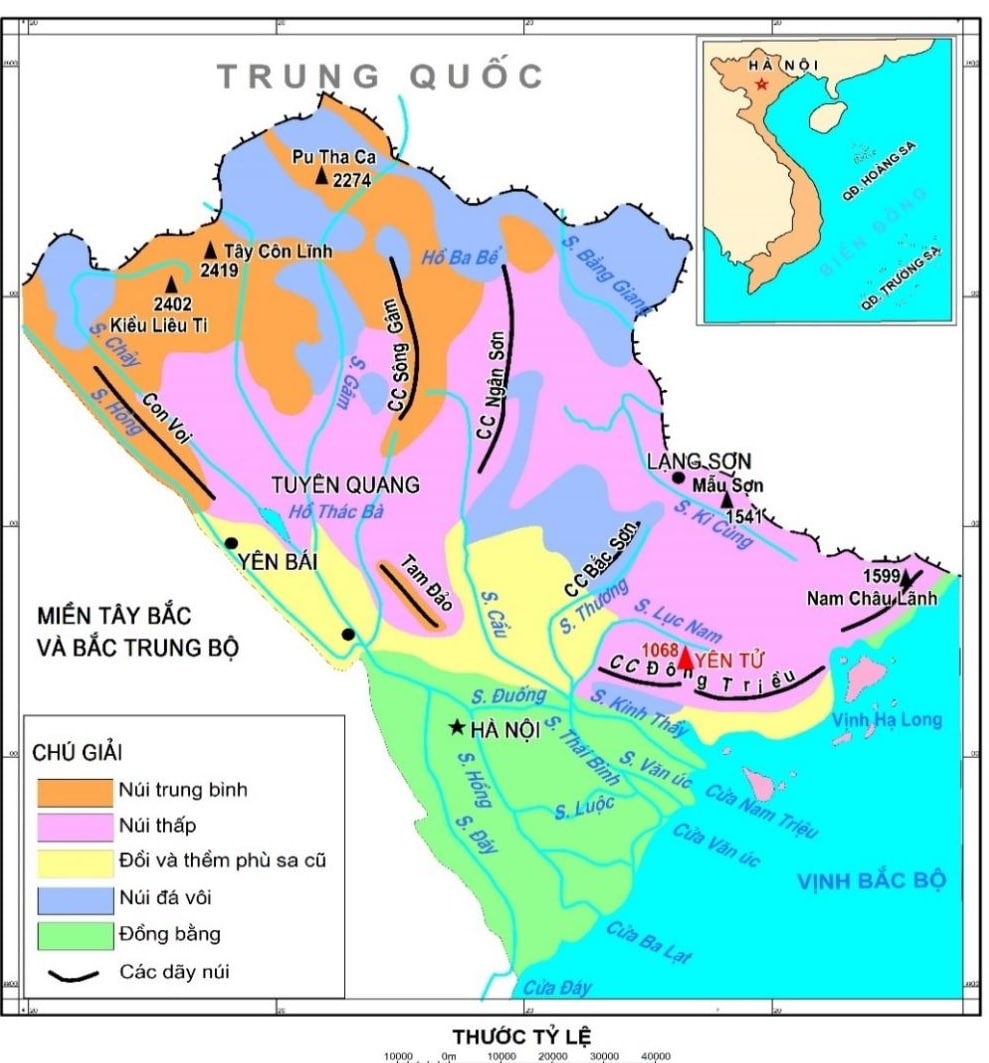 Núi Yên Tử thuộc cánh thứ 2 của cánh cung Đông Triều
