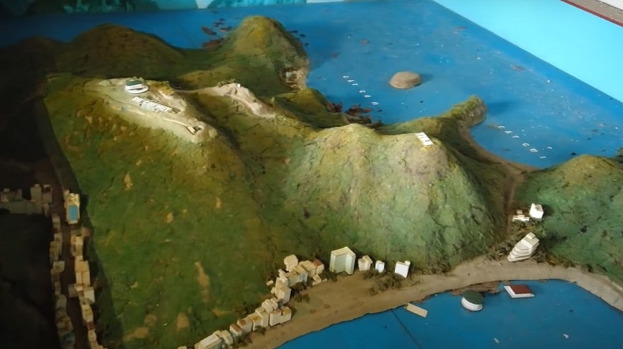 Sa bàn phân khu tại pháo đài thần công