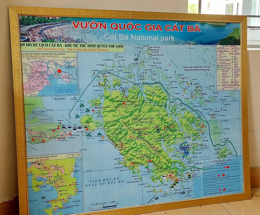 Sơ đồ du lịch Cát bà - Khu dự trữ sinh quyển thế giới