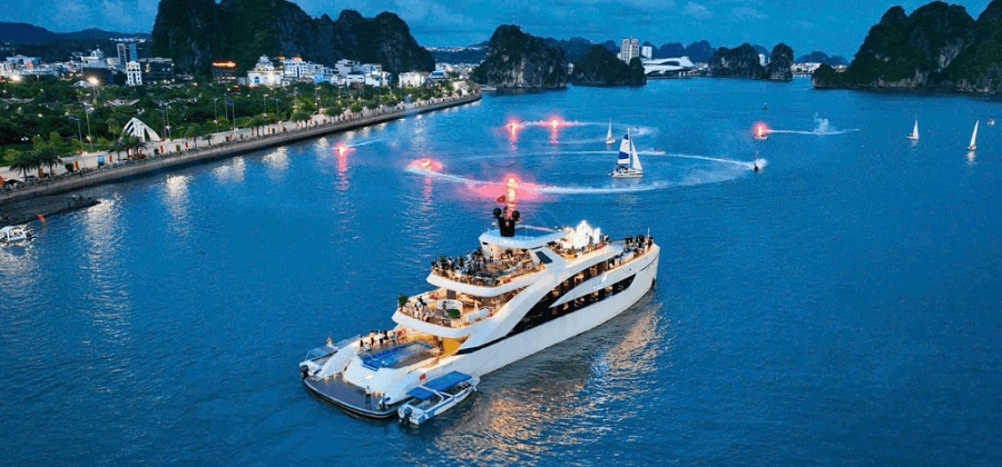 Tour du thuyền nha hàng ăn tối trên Vịnh Hạ Long
