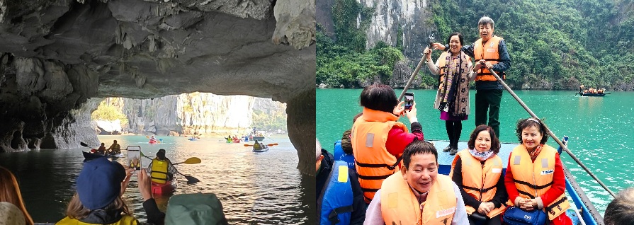 Trải nghiệm hoạt động chèo kayak và đò nan tại Hang Luồn