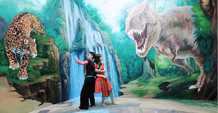 Tranh 3D tại tầng 2 Quảng Ninh Gate