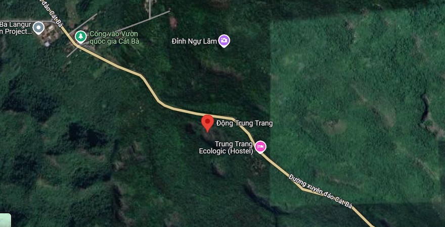 Vị trí động Trung Trang trên bản đồ Google Map
