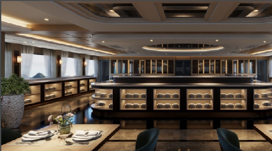 Khu vực nhà hàng Luna Cruise