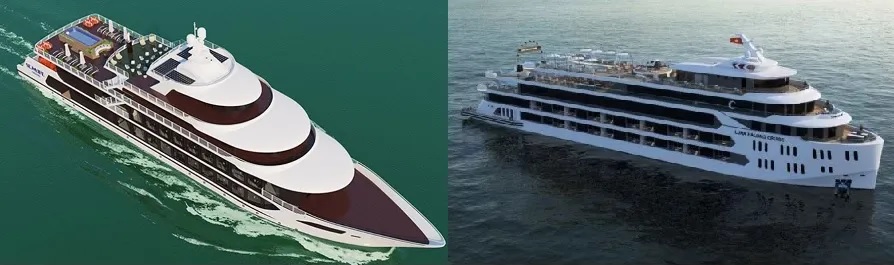 So găng giữa Sea Octpus (trái) và Luna Hạ Long (phải)