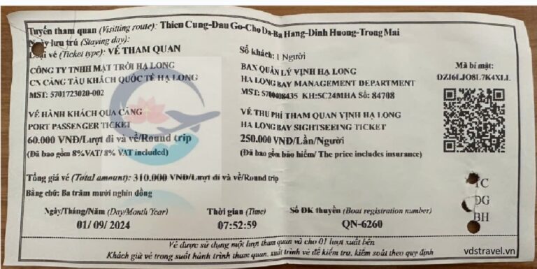 Bảng giá vé và thuê tàu thăm Vịnh Hạ Long 2025 (4 – 6 – 8 tiếng – trong ngày)