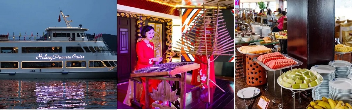 Du thuyền Princess Day Cruise là du thuyền tiên phong trong nhưng lĩnh vực du thuyền nhà hàng ăn tối trên Vịnh Hạ Long