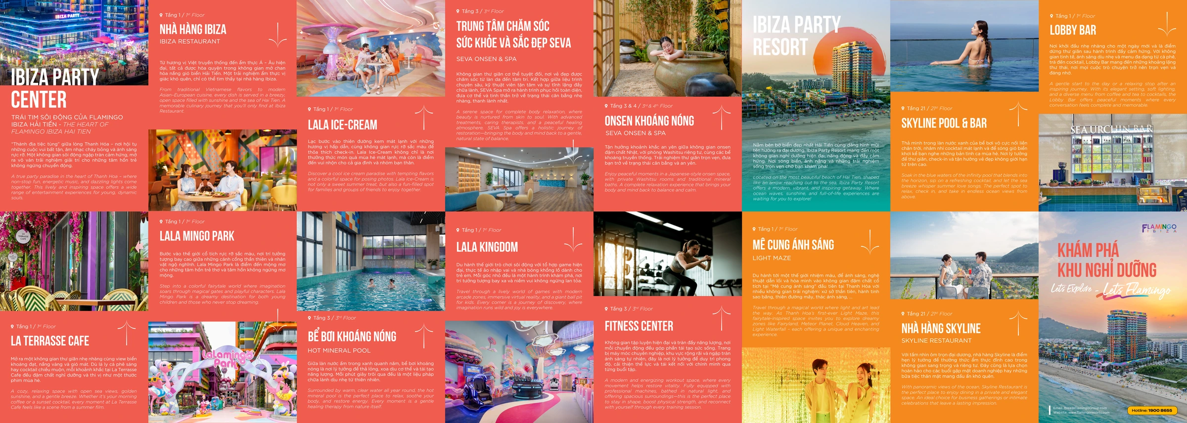 Bản đồ dịch vụ và sơ đồ quy hoạch tổng thể Flamingo Ibiza Hải Tiến Resort Thanh Hóa (Bấm để phóng to xem chi tiết)