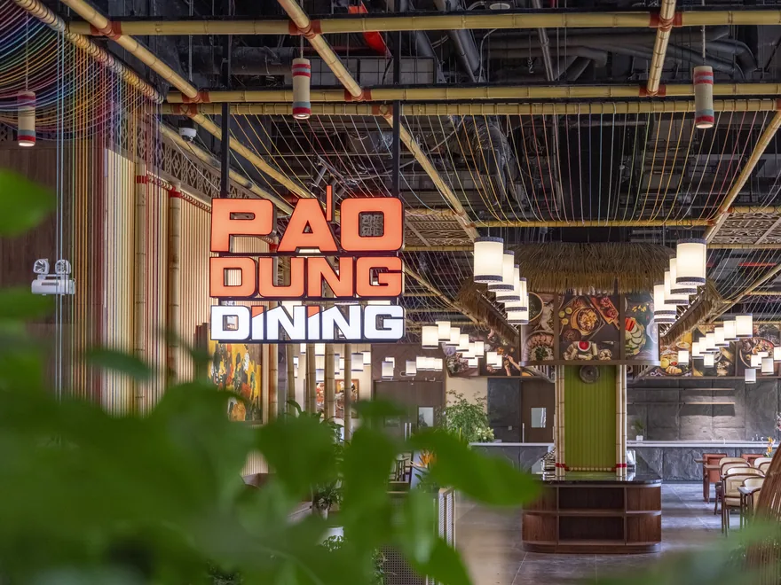 Nhà hàng sang trọng với thiết kế nội thất độc đáo tại Flamingo Tân Trào Resort 5 Sao