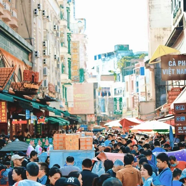 Không gian góc phố đi bộ Quý Châu Đông Hưng với nét kiến trúc đặc thù